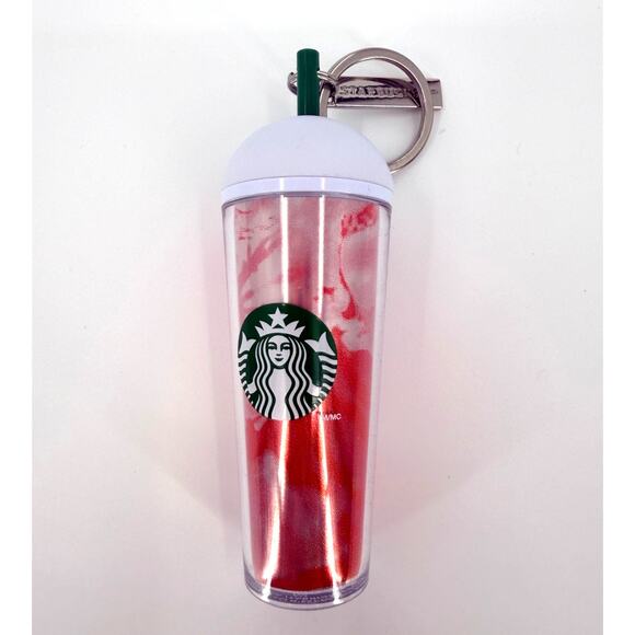 Starbucks Accessories - Starbucks Pink Mini Cold Cup Key Chain Ornament Tumbler Purse Charm